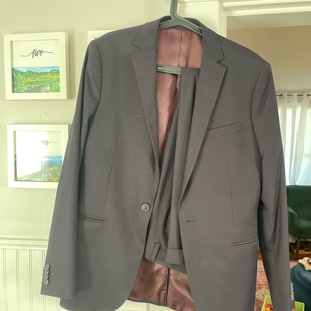 Topman Dark Gray Men's Suit